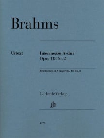 Brahms: Intermezzo in A Opus 118 No.2 for Piano published by Henle