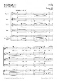 Gill: Unfailing Love SATB published by Universal Edition