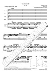 Vivaldi: Gloria (RV589) published by Carus Verlag - Vocal Score