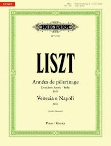 Liszt: Annes de Plerinage, Deuxime Anne - Italie for Piano published by Peters