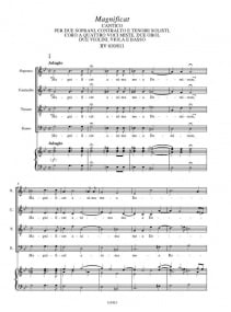 Vivaldi: Magnificat RV610/611 published by Ricordi - Vocal Score