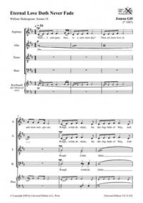 Gill: Eternal Love Doth Never Fade SATB published by Universal Edition