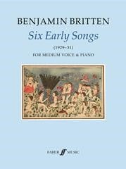Britten: Six Early Songs published by Faber