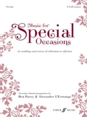 Music for Special Occasions Secular SA(Bar/A) published by Faber