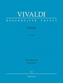 Vivaldi: Gloria in D (RV 589) published by Barenreiter Urtext - Vocal Score