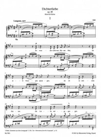 Schumann: Dichterliebe Opus 48 published by Barenreiter