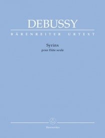 Debussy: Syrinx for Flute published by Barenreiter