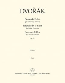 Dvork: Serenade for String Orchestra in E Opus 22 published by Barenreiter (Viola)