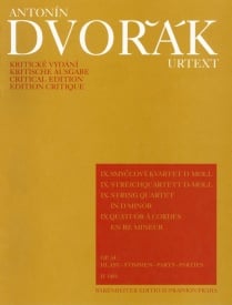 Dvorak: String Quartet No 9 in D minor Opus 34 published by Barenreiter