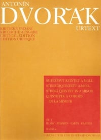 Dvorak: String Quintet in A minor Opus 1 published by Barenreiter