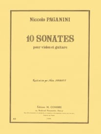 Paganini: 10 Sonatas for Guitar & Violin published by Combre