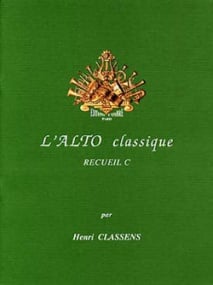 L'Alto Classique Volume C for Viola published by Combre