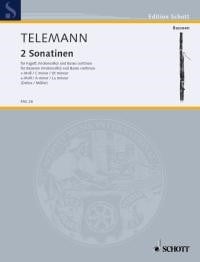 Telemann: 2 Sonatinas for Bassoon published by Schott