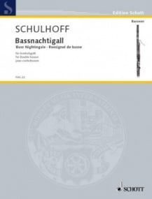 Schulhoff: Bass Nightingale (Bassnachtigall) for Contra Bassoon published by Schott