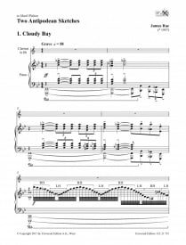 Rae: Two Antipodean Sketches for Clarinet published by Universal