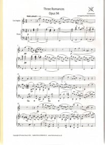 Schumann: Three Romances Op 94 for Cor Anglais & Piano published by Forton