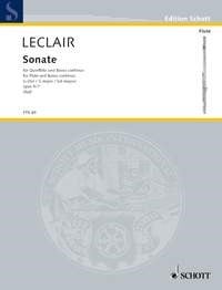 Leclair: Sonata in G Opus 9/7 for Flute published by Schott
