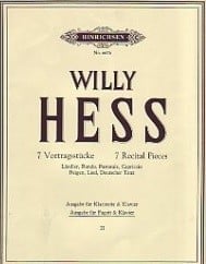 Hess: 7 Recital Pieces Volume 2 published by Hinrichsen