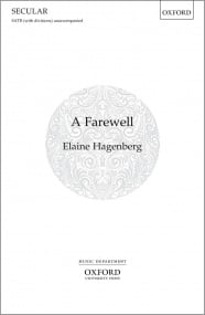 Hagenberg: A Farewell SATB published by OUP