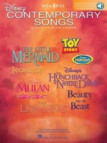 Disney Contemporary Songs - High published by Hal Leonard (Book/Online Audio)