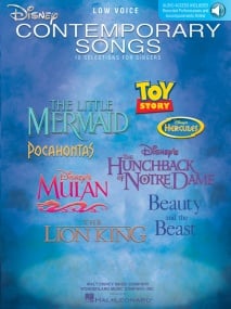 Disney Contemporary Songs - Low published by Hal Leonard (Book/Online Audio)