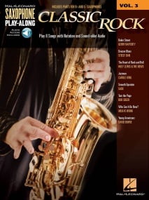 Saxophone  Play-Along: Classic Rock published by Hal Leonard (Book/Online Audio)