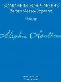 Sondheim for Singers - Belter/Mezzo-Soprano Vocal Collection published by Hal Leonard