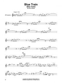 Saxophone  Play-Along: John Coltrane published by Hal Leonard (Book/Online Audio)