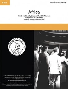 Paich: Africa SATB published by Barbershop Harmony Society