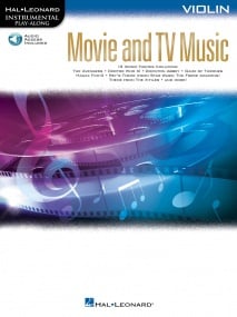 Movie and TV Music - Violin published by Hal Leonard (Book/Online Audio)
