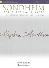 Sondheim for Classical Players - Violin published by Hal Leonard (Book/Online Audio)