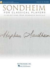 Sondheim for Classical Players - Cello published by Hal Leonard (Book/Online Audio)