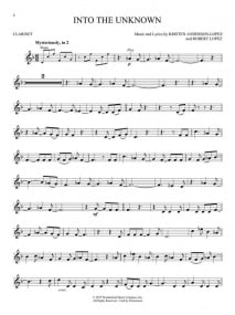 Frozen II - Clarinet published by Hal Leonard (Book/Online Audio)