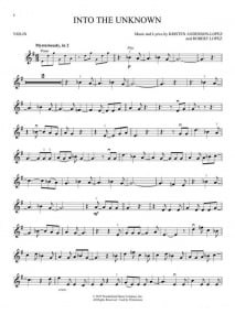 Frozen II - Violin published by Hal Leonard (Book/Online Audio)
