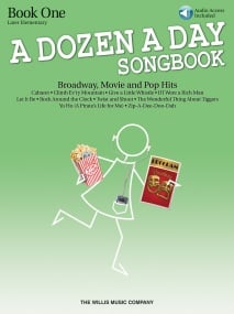 A Dozen A Day Songbook: Book 1 - Later Elementary for Piano published by Willis (Book/Online Audio)