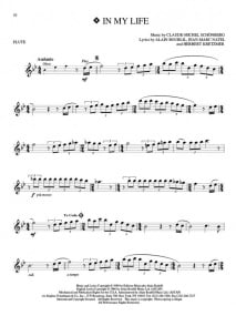 Les Miserables - Flute published by Hal Leonard (Book/Online Audio)