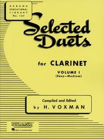 Selected Duets Volume 1 for Clarinet published by Rubank