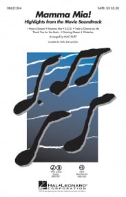 Mamma Mia (Choral Highlights) SATB published by Hal Leonard