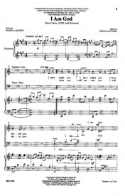 Butler: I Am God SATB published by Hinshaw