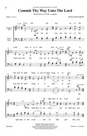 Busarow: Commit Thy Way Unto The Lord SATB published by Hinshaw Music