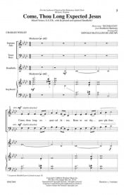 McCullough: Come, Thou Long Expected Jesus SATB published by Hinshaw Music