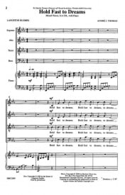Thomas: Hold Fast To Dreams SATB published by Hinshaw
