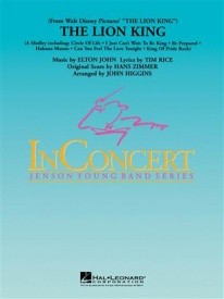 The Lion King for Concert Band/Harmonie published by Hal Leonard - Set (Score & Parts)