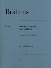 Brahms: Sonatas, Scherzo and Ballades for Piano published by Henle