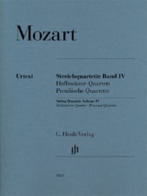 Mozart: String Quartets Volume 4 (Hoffmeister & Prussian) published by Henle