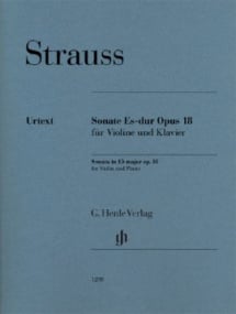 Strauss: Sonata in Eb Opus 18 for Violin published by Henle