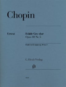Chopin: Etude in Gb Major Opus 10 No 5 for Piano published by Henle