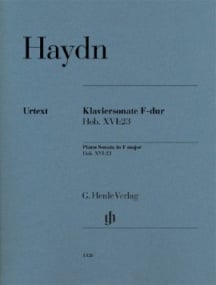 Haydn: Sonata in F major Hob XVI:23 for Piano published by Henle