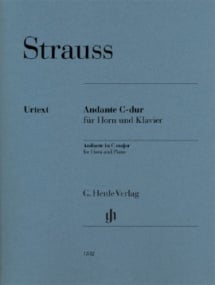 Strauss: Andante in C for Horn published by Henle
