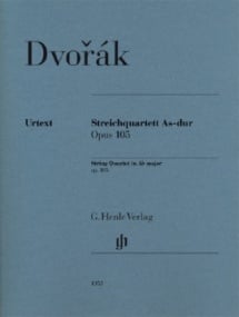 Dvorak: String Quartet in Ab Major Opus 105 published by Henle